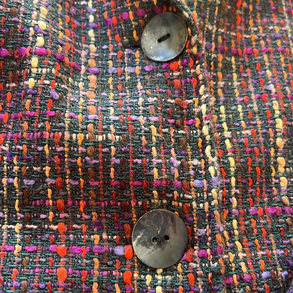 Coldwater Creek Women's Multicolor Tweed Jacket W18 - Picture 3 of 11